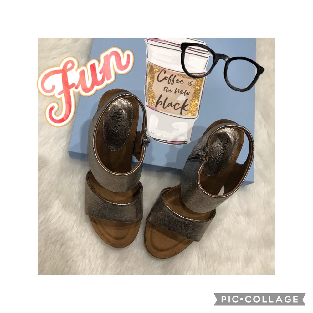 🔥Eurosoft by Soffi Arlene Metallic Sandals